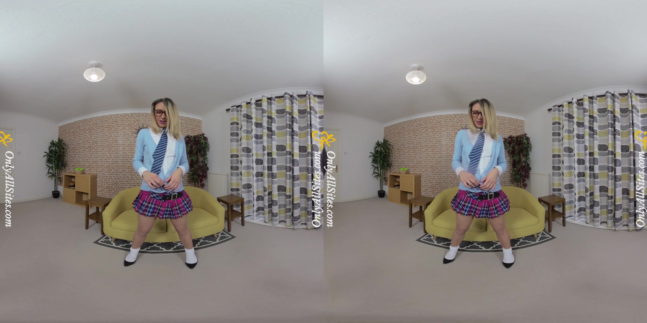 Samantha - Dirty Samantha Strips After Class - OnlyTease
