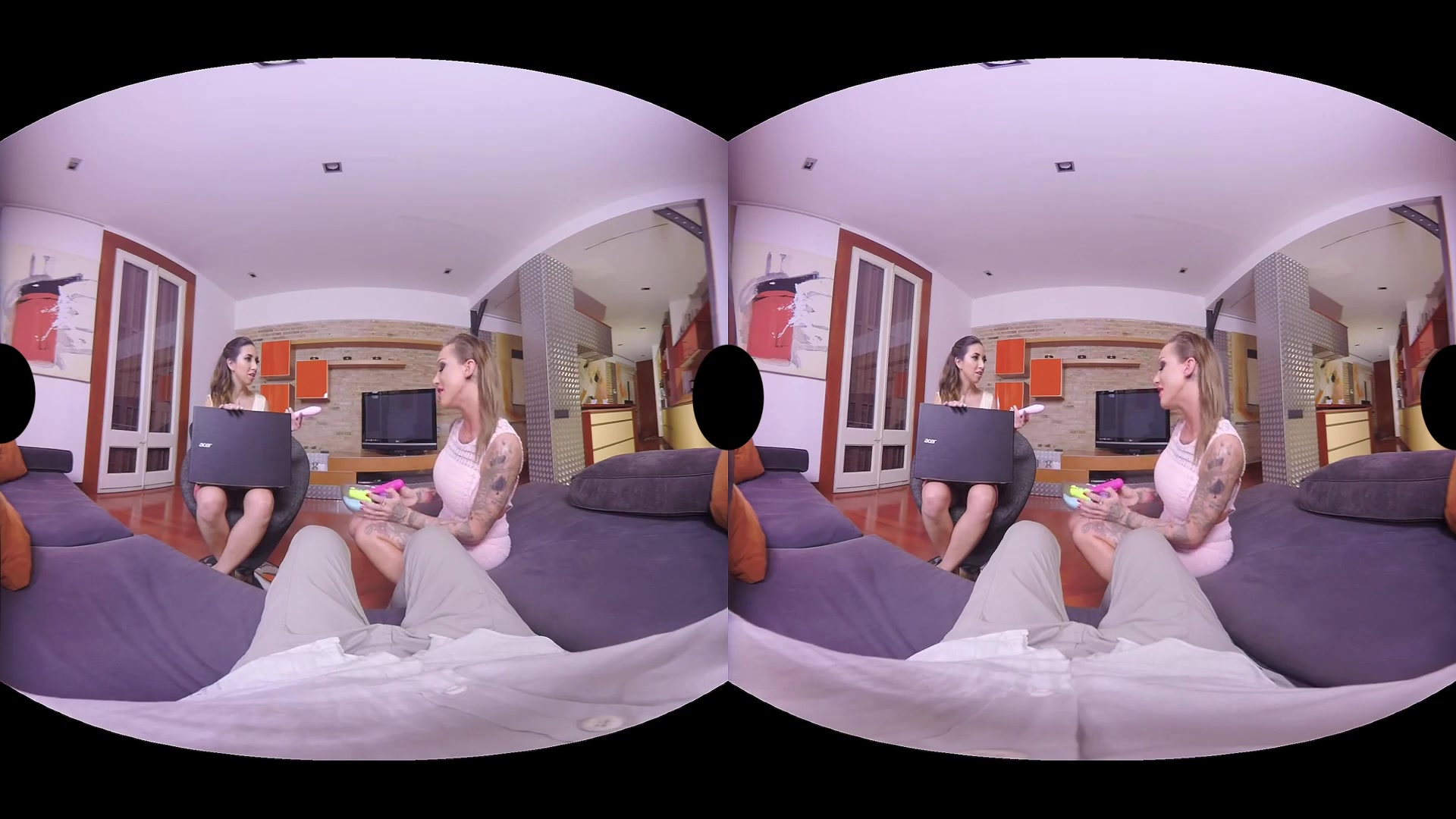 Chantelle Fox Frida Sante Miguel Zayas in Dildos experts - VirtualRealPorn
