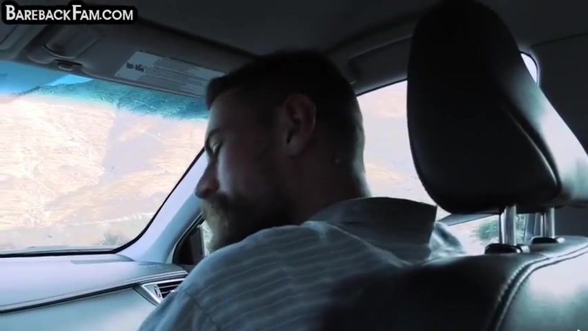 Perv Stepdaddy Fucks Stepson In The Car After Anal Rimming