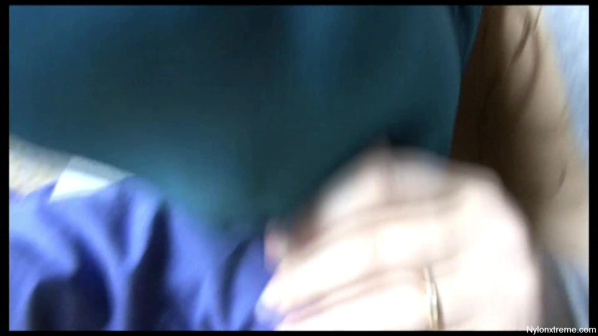 4 Blue Encasement Nylon Mask Blow 1 - Sex Movies Featuring Sexy Tights