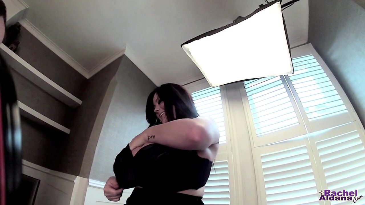 Rachel Aldana - Blue Satin Bra Gopro 2