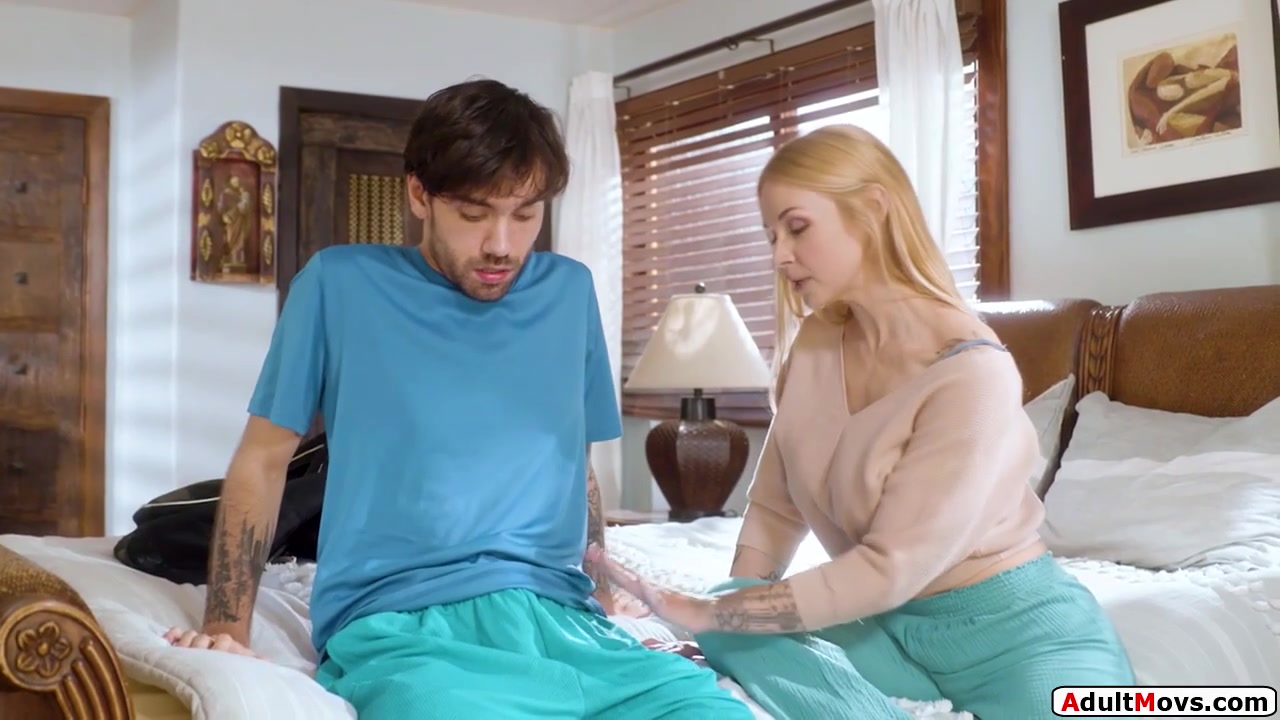 Big tits stepmom excited to show stepson how to use a condom