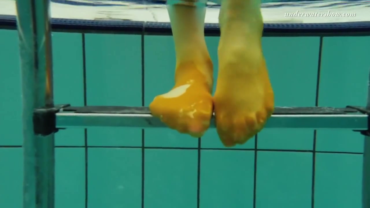 Swimming Pool Erotics In Cute Fishnets