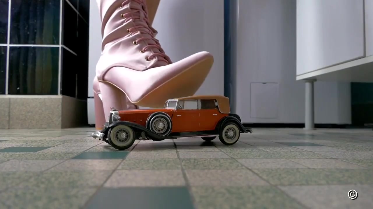 Classic Cars In Women's Hands