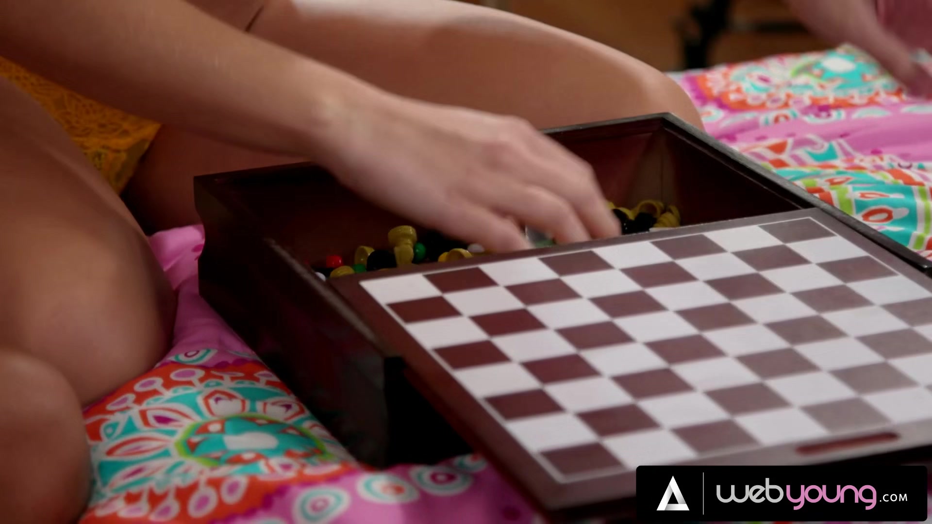 College Sorority Babes Gia Derza And Nia Nacci Play Strip Chess