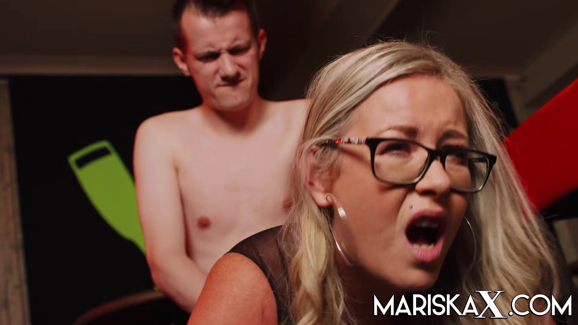 MARISKAX Cougar fucks young stud over coffee