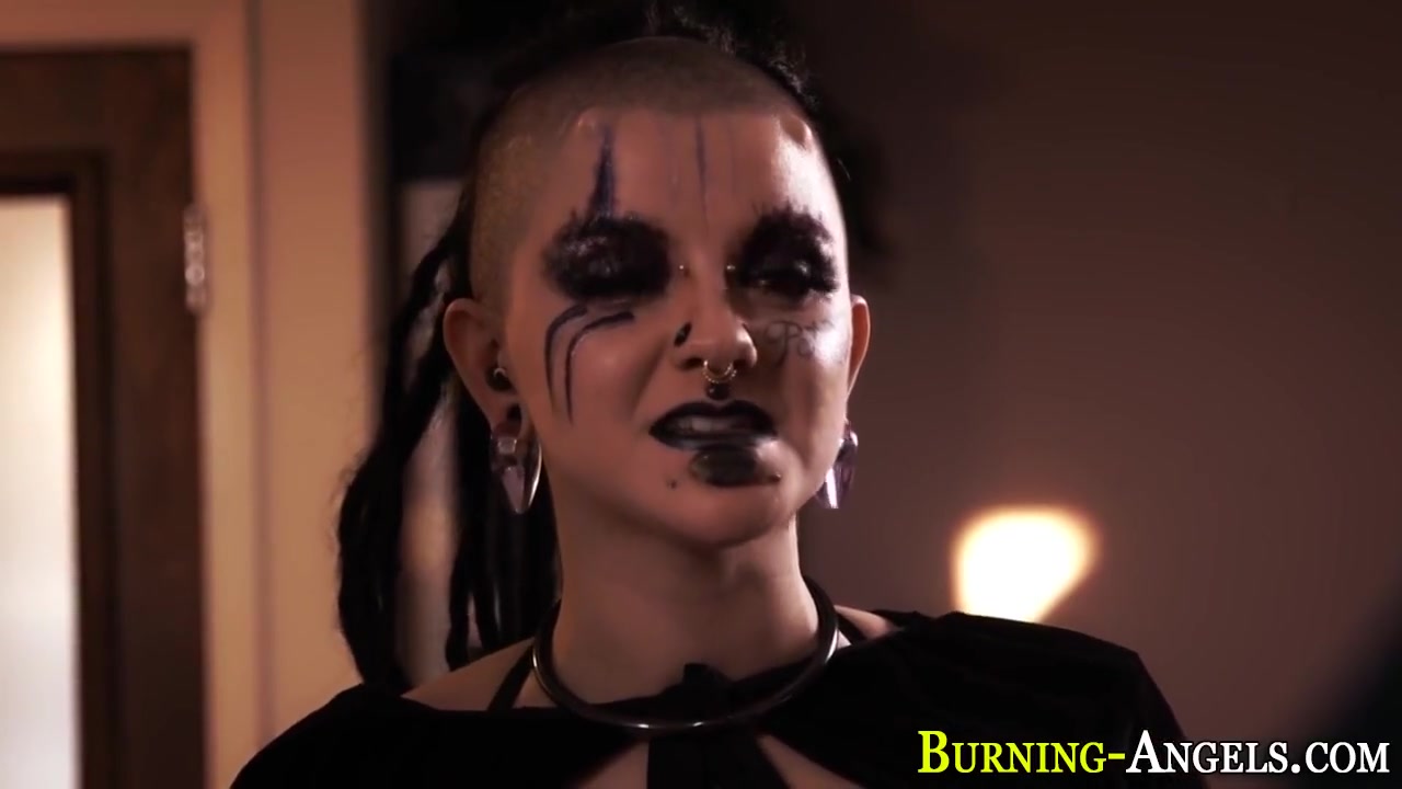 Goth Slut Deepthroating And Riding Cock Before Eating Cum