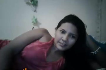 Busty beauty touching herself while on livecam