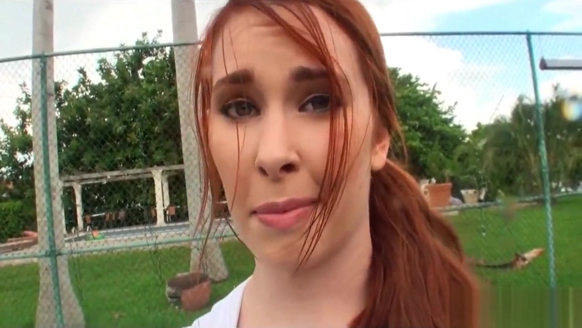 Spying on Redhead Tennis Chick