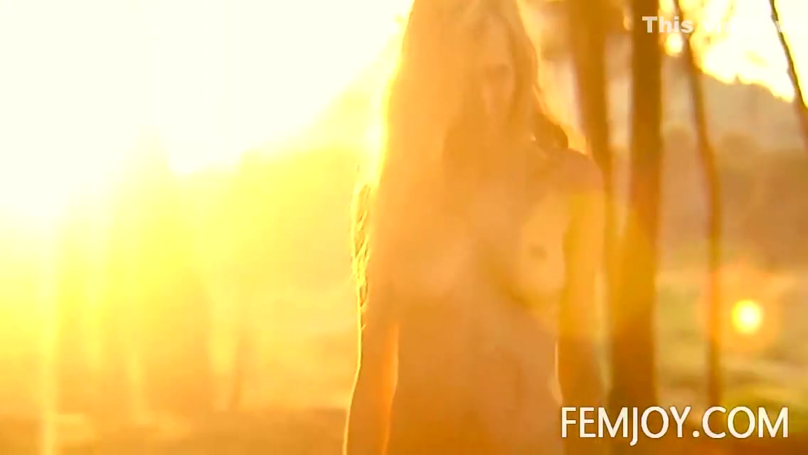 German Busty Blonde Teen 18+ Corinna At Sunset 4 Min