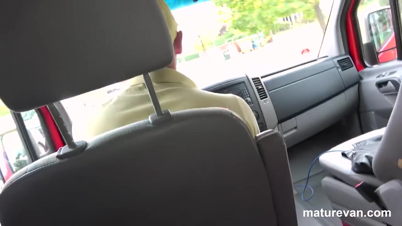 A Mouthful of Cum in the MatureVan - Maturevan