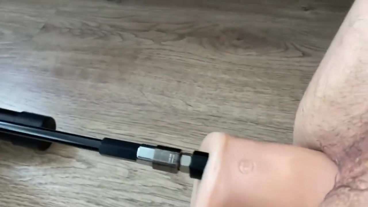 Cumshot While Assfucked By Machine