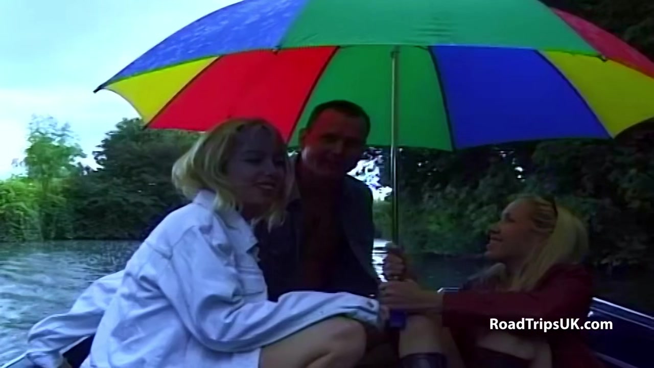 Risky public sex in the car after outside humping with Louise Louellen and Rebecca Lee