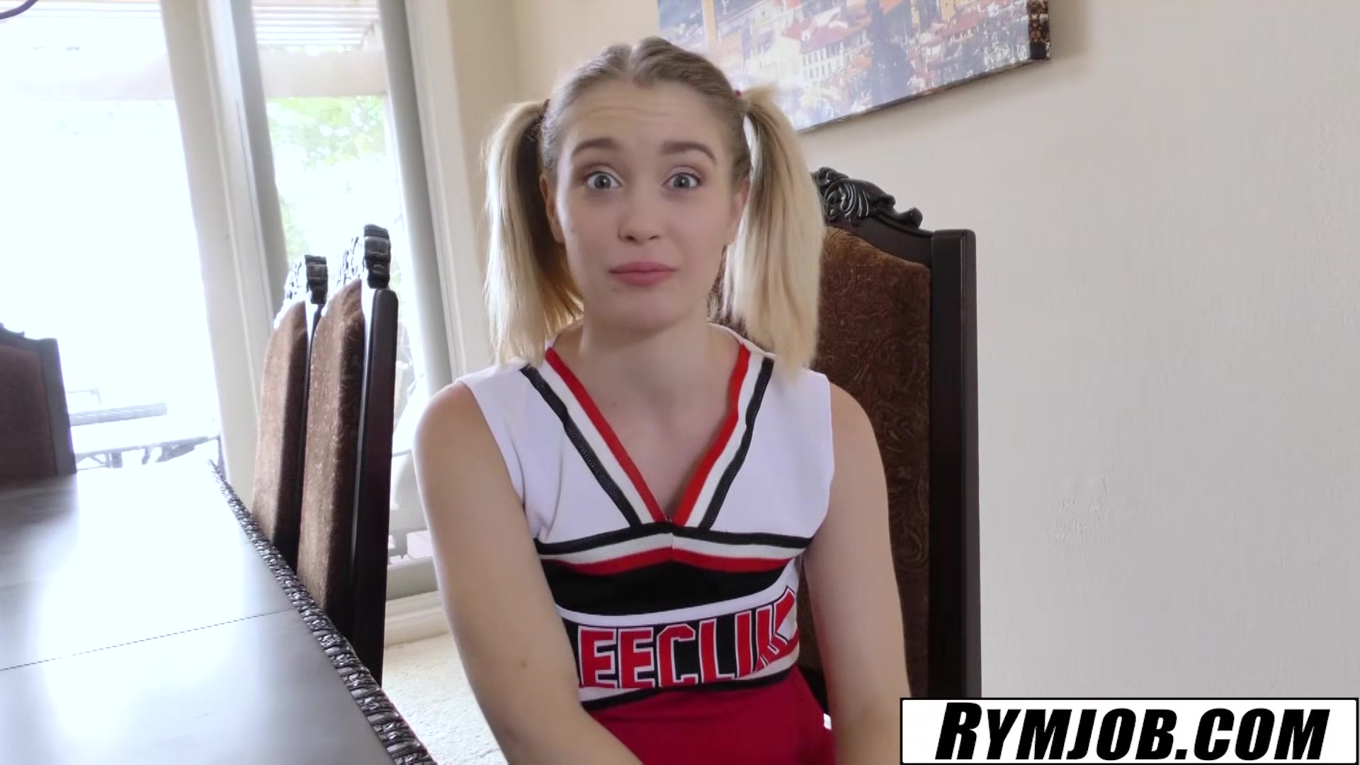 RYMJOB - Anastasia Knight AssLicking Naughty Cheerleader