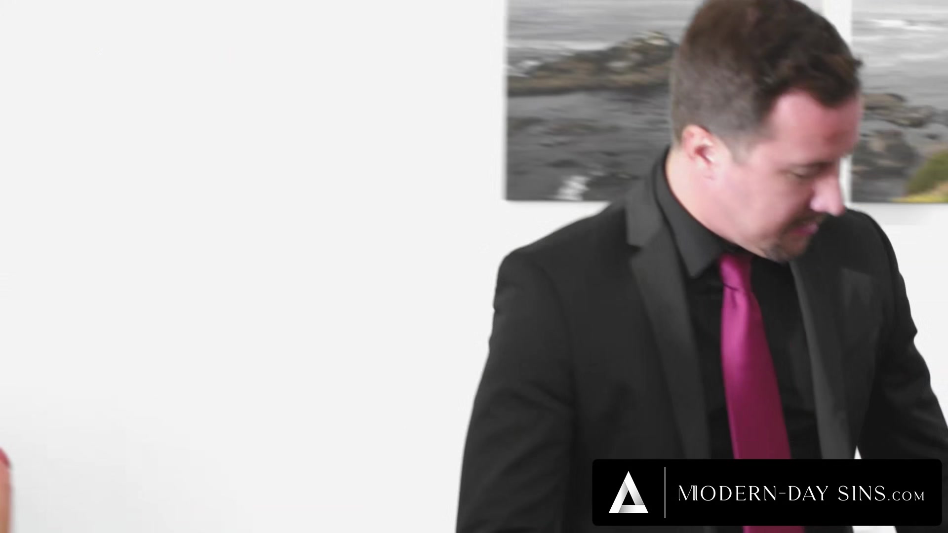 MODERN-DAY SINS - Angry Manager Wants To See His Nympho Assistant Masturbate With Her Secret Dildo