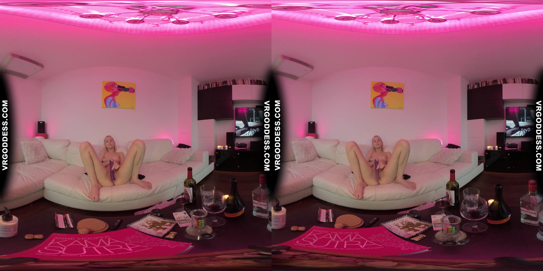 Synthwave Aesthetic Pink Teen Poppy Smoking Bong Sensual Teasing Pleasing Herself Real Female Orgasm