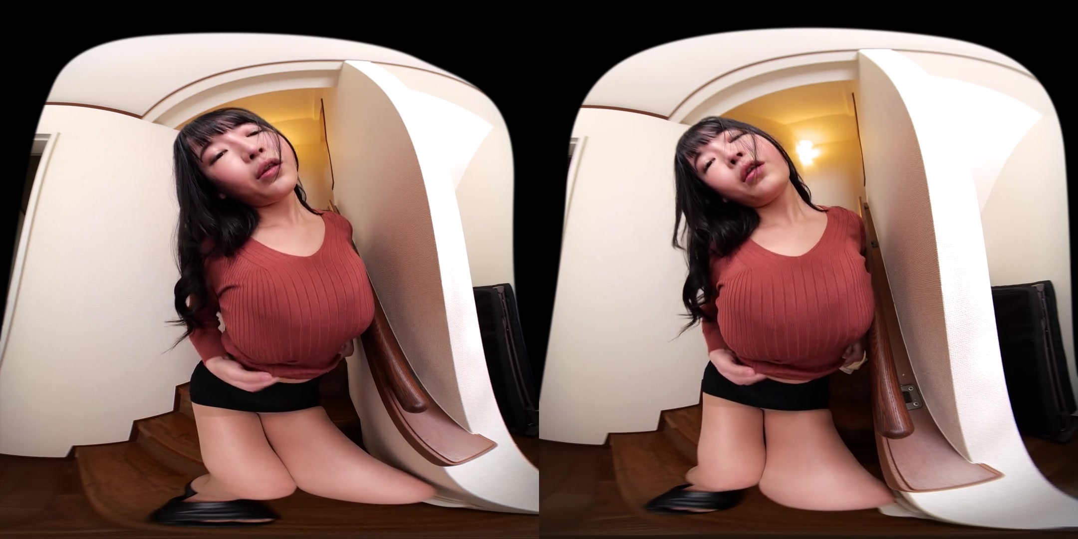 Clearance Time: The Husband Who Peeks; Busty Japanese MILF