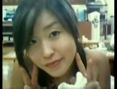 Cute Korean accepts the offer to be fingered in her hairy twat