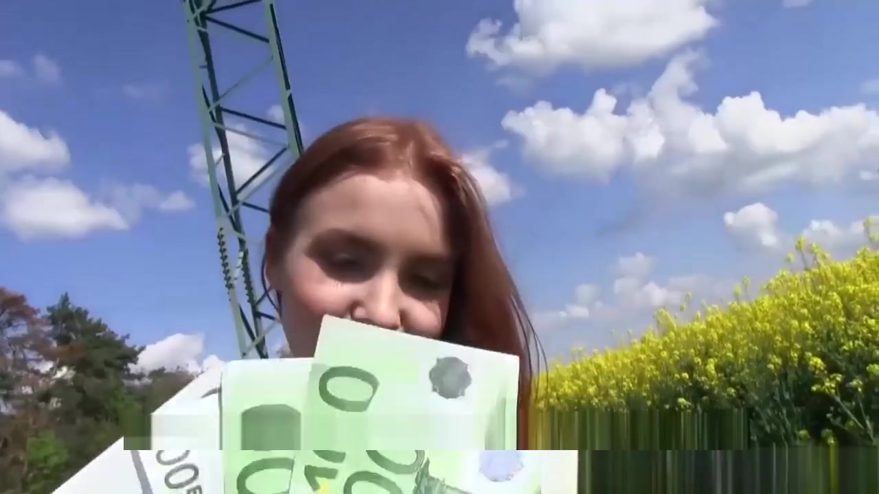 Horny And Busty Redhead Takes It Hard From Behind Outdoor