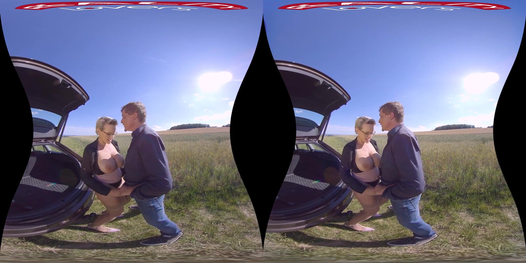 Sexy Car Review - Huge Tits Blonde Pornstar Hardcore