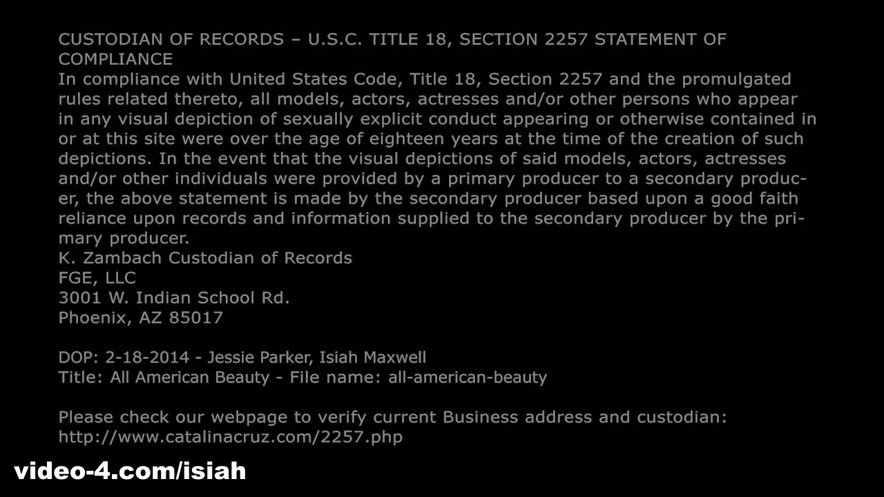 All American Beauty - Isiah Maxwell XXX