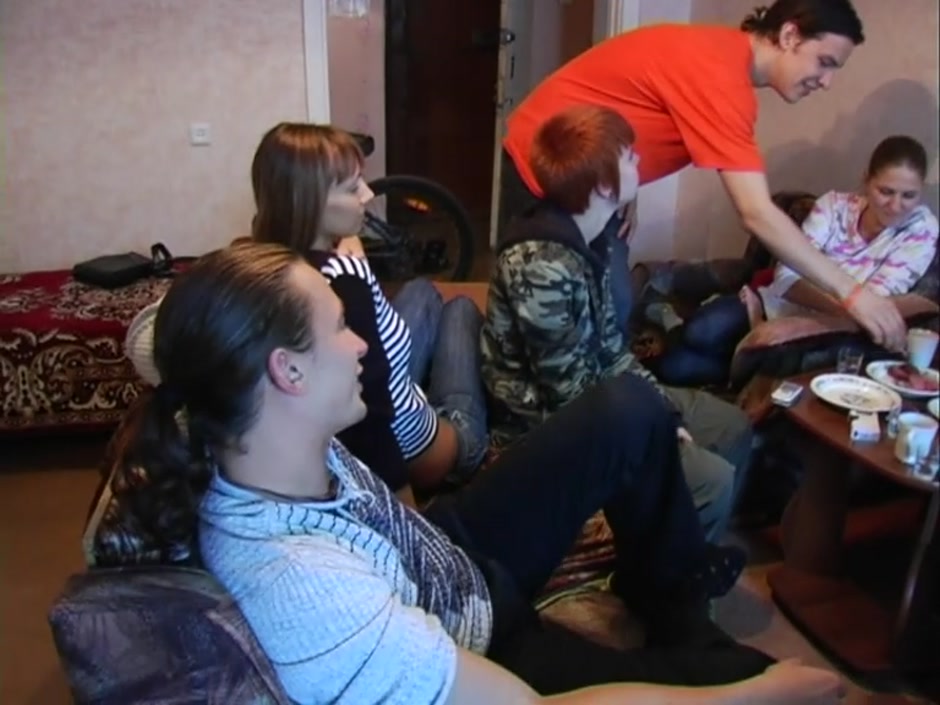 Alsa & Carol & Dazzy Pink & Melanie in horny students 18+ getting ready for a wild sex party