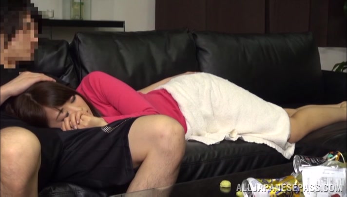 Naughty Japanese AV Model is a hot milf in position 69