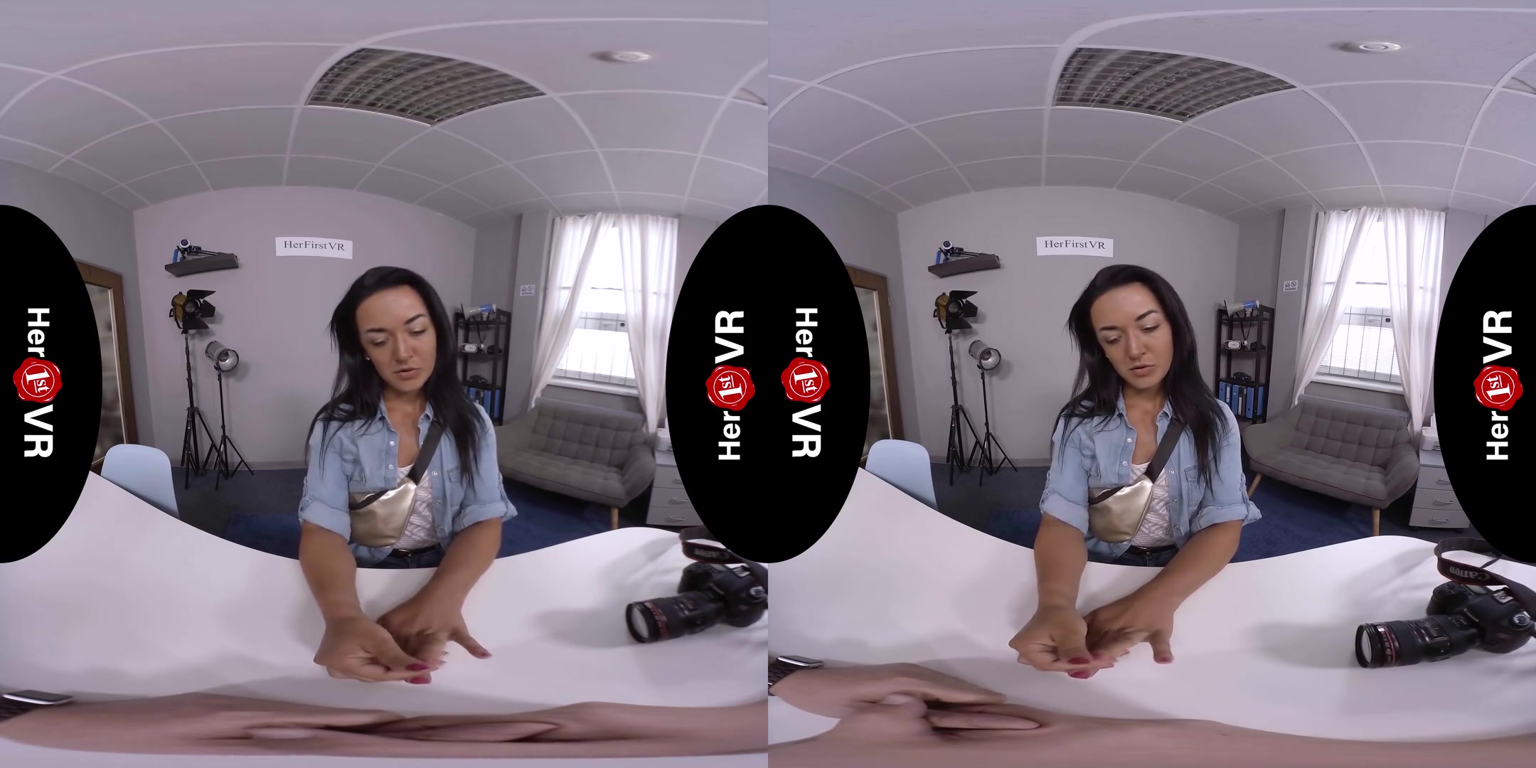 Zuzu Sweet - VR Casting - Shaved Amateur Striptease POV Fuck
