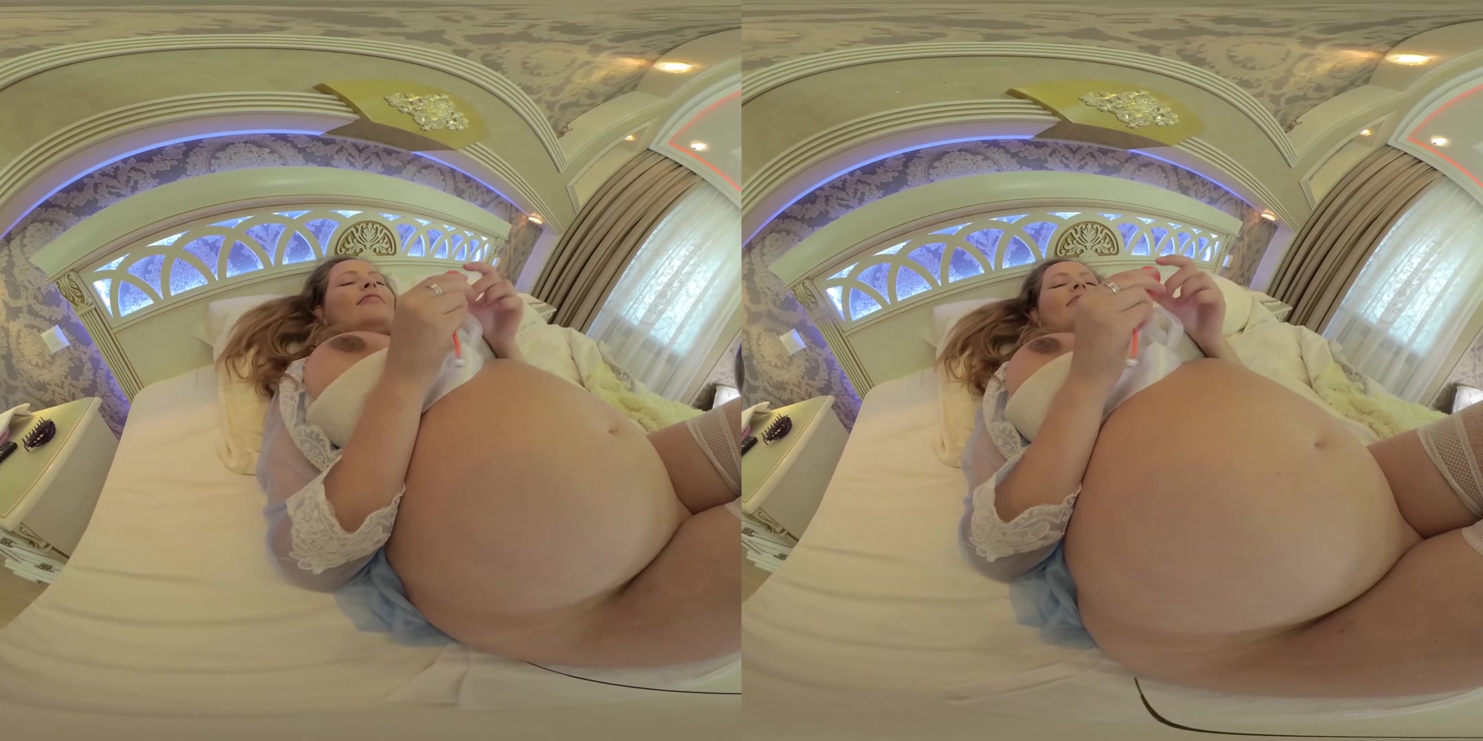 9th Month Krista Kali Plays With Toy Pussy In Bedroom With Some Squirt And Anal Fisting In Kabinet - VRmodels