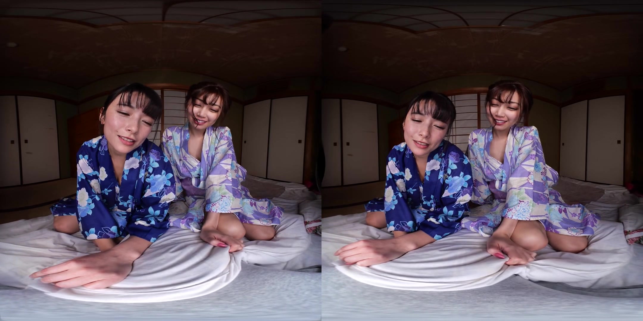 Virtual Dive: Two Beautiful Girls at the Onsen: Miho Abe & Megumi Haruno - Softcore Non-Nude Tease with Lesbian Japanese Teens