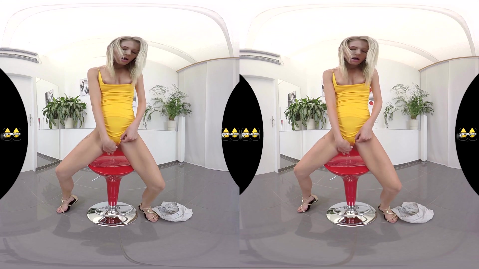 Claudia Mac in Peeing and Playing - VirtualPee