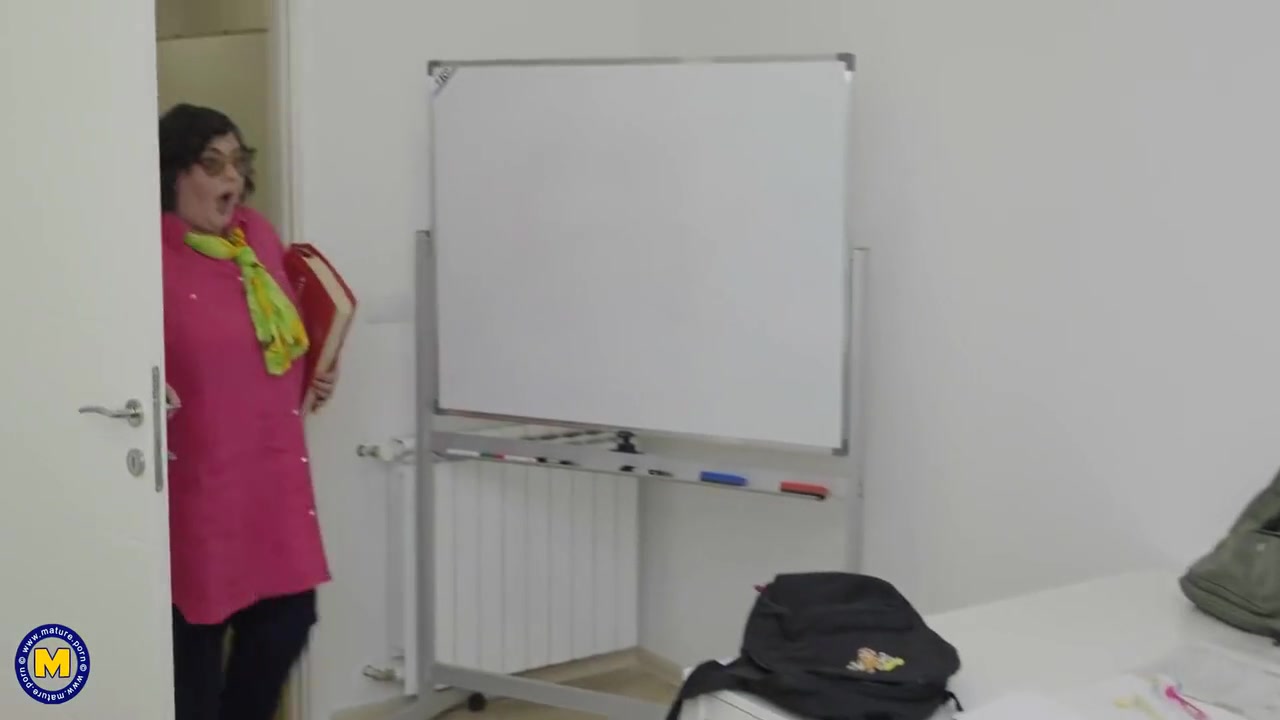 Two schoolgirls 18+ Lick And Fuck Two Big Lesbian Teachers At