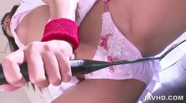 バトミントン部源すず～見せ付けオナニー