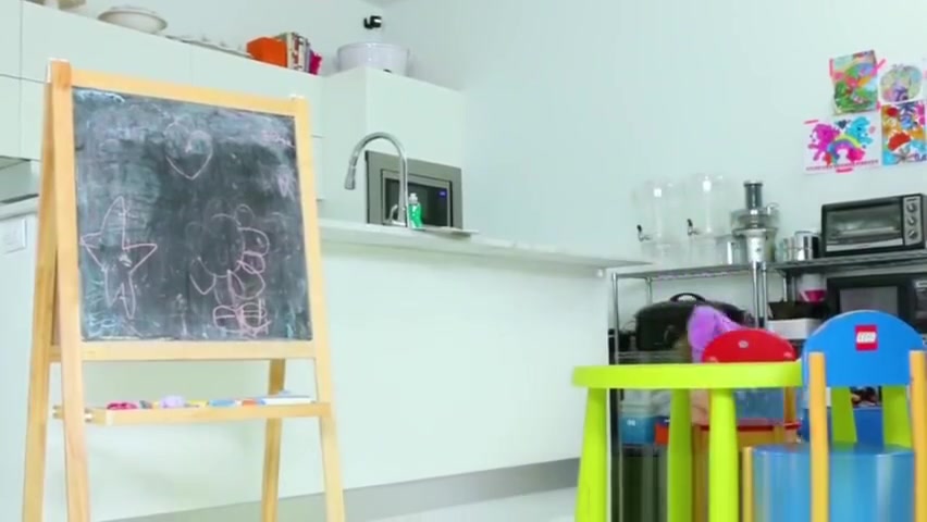 Blonde babysitter sucks and rides cock
