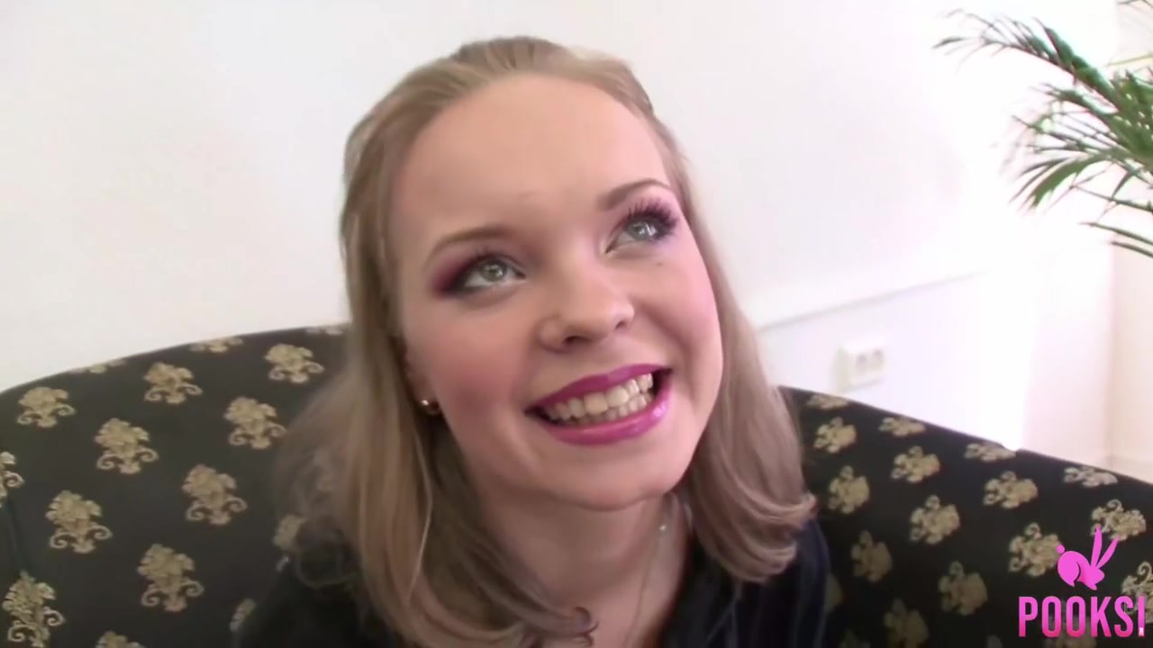 Blonde Bombshell teen 18+ Bridget K Fills Her Wet Mouth And Pussy With Cock!