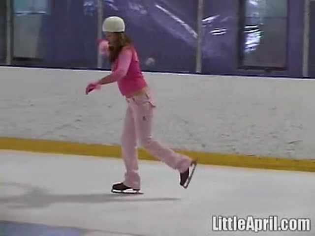 Little April And Her Solo Performance At The Skating Ring