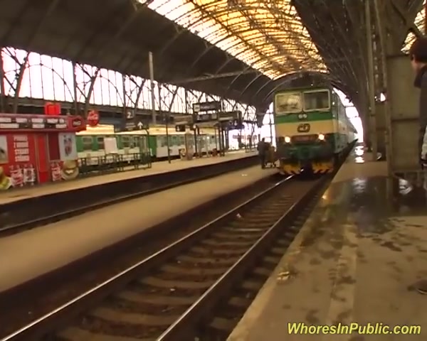 Pickup for Train Threesome Orgy