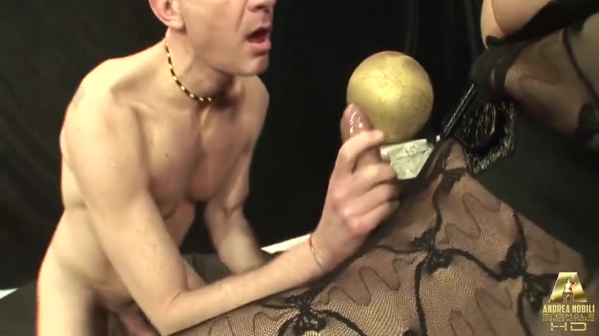 Tgirl Mireja Plays With A Slave