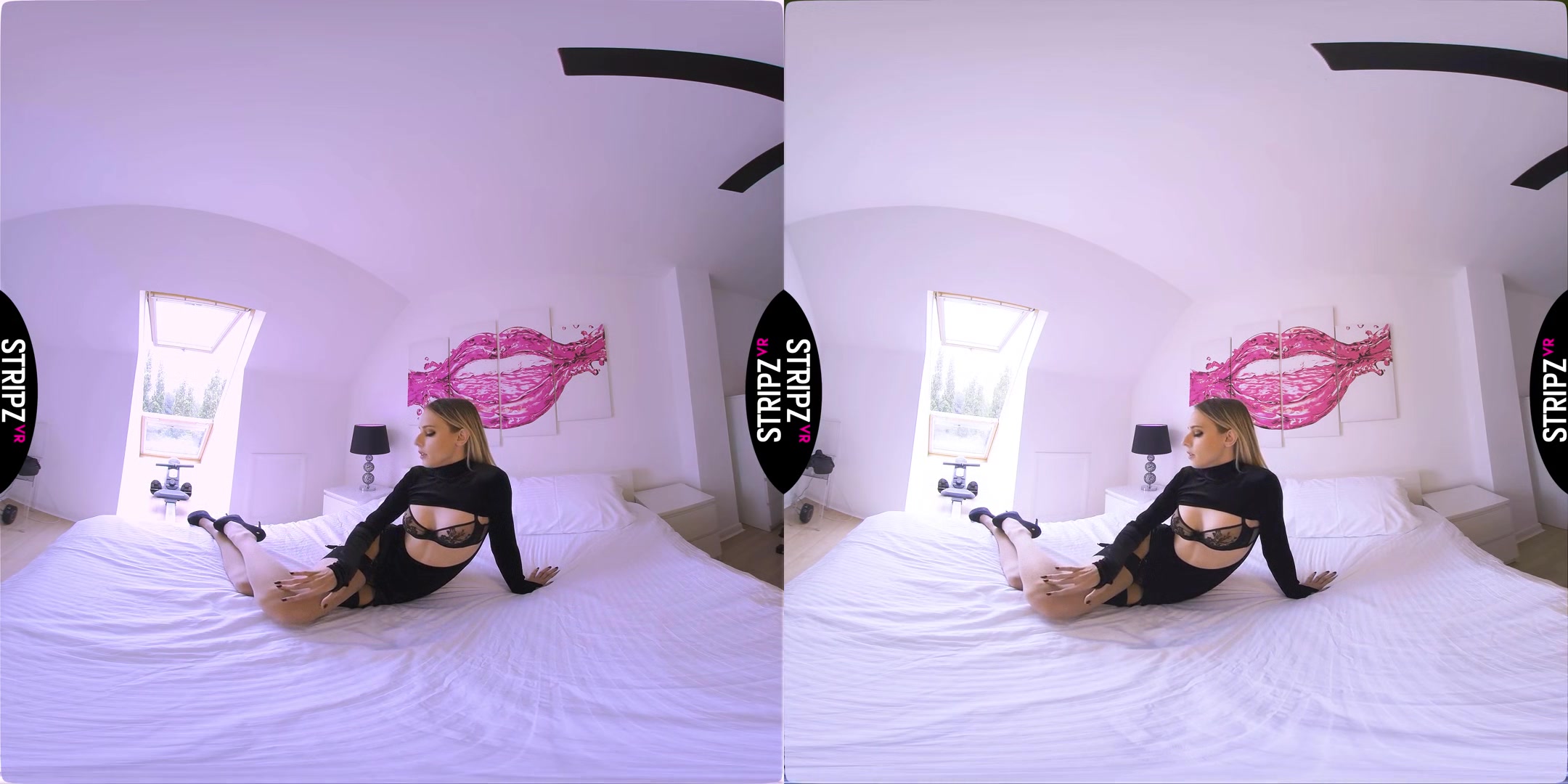 Get In My Knickers - British Babe Striptease in Black Lingerie