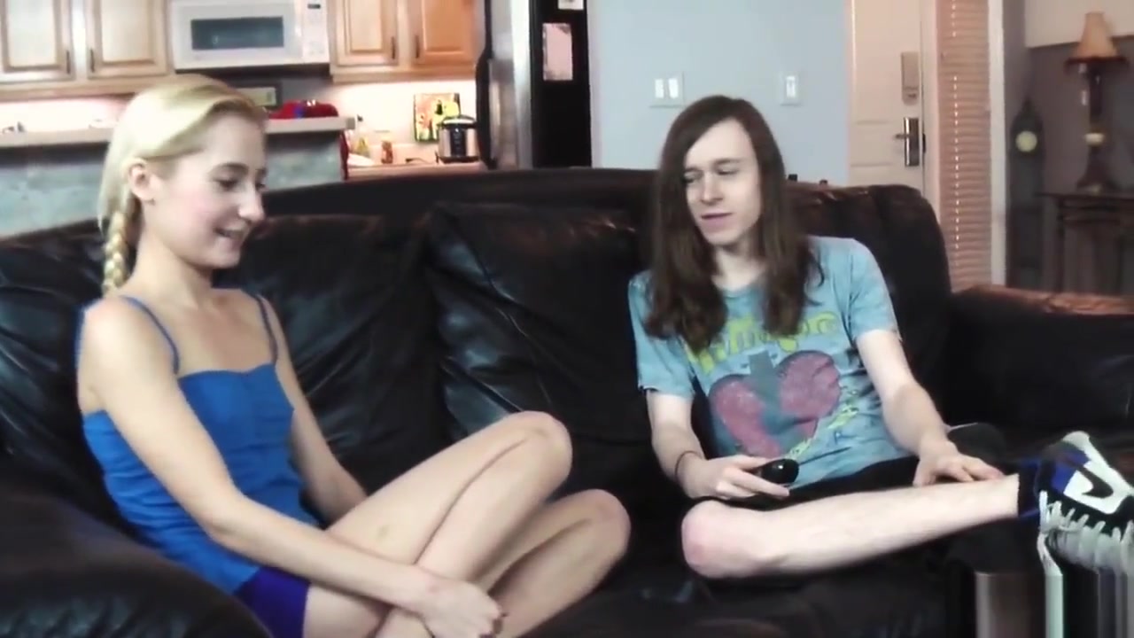 Little stepsister teen 18+ wants to see her Step brother's cock