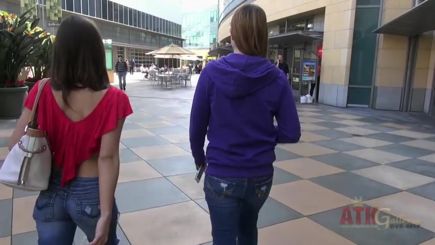 ATKGirlfriends video: Sara Luvv and Lara Brookes - fun double date with you.