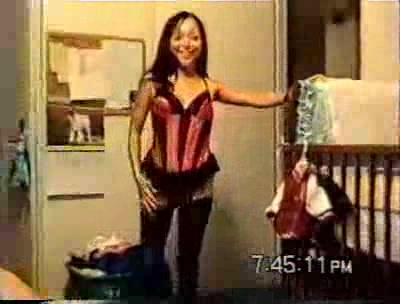 Sexy Asian in hot lingerie sucks cock and uses a condom