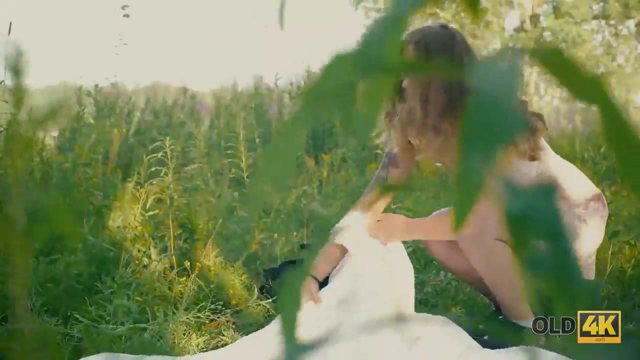 OLD4K. Lovely lassie tastes old cock and wants to feel it in pussy