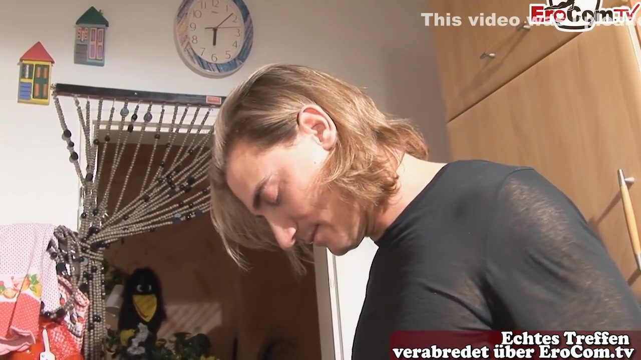 German Mature Step mom Seduces Her Step Son In Kitchen