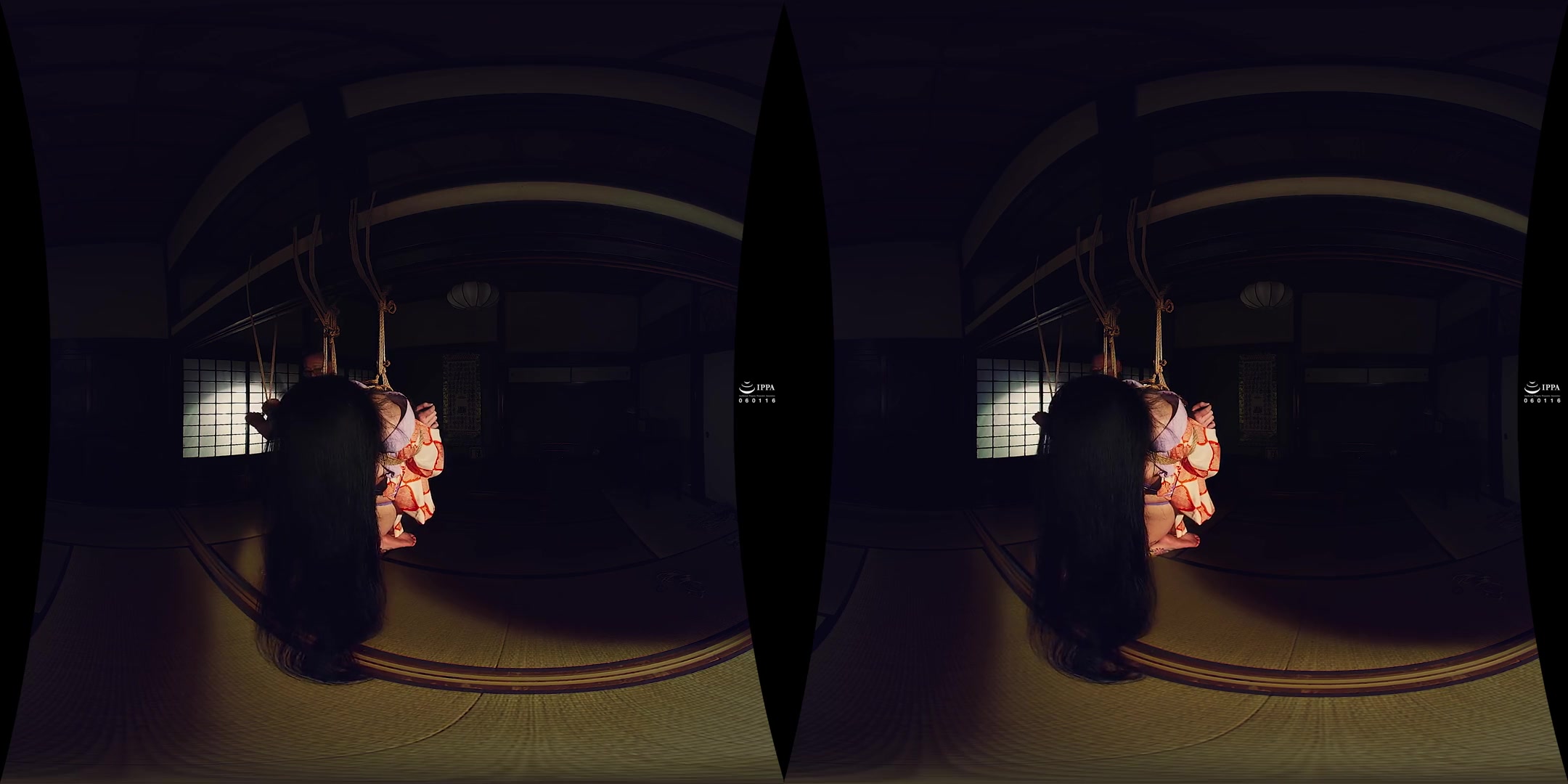 Bondage VR: Binding Her Thighs and Legs; Traditional Japanese Rope Bondage Shibari 3D VR