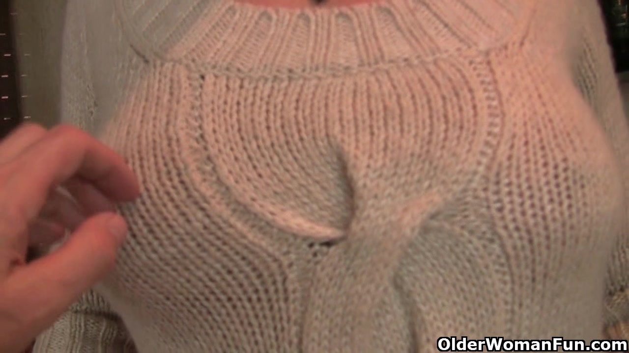 Mature redhead gets fondled