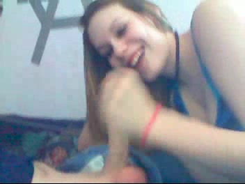 Young hot slut gives a lesson of blowjob on camera