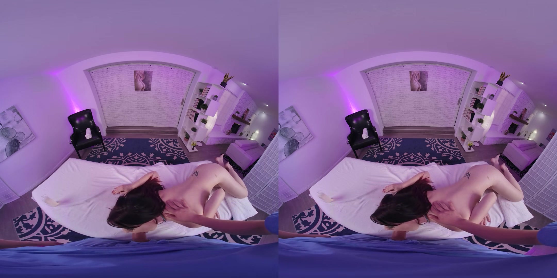 Massage for Jessica Ryan; Beautiful Brunette Virtual Girlfriend in Lingerie