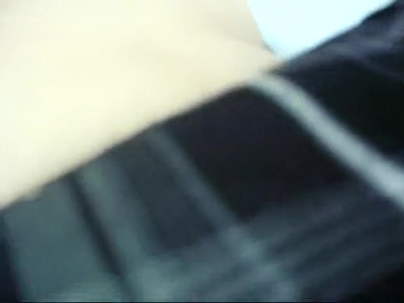 Guy gropes girl's meaty buttocks and exposes her hairy cunt