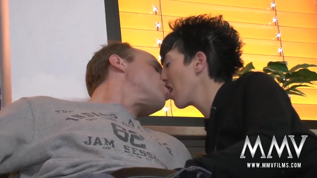 Horny young Amateur German couple make home video